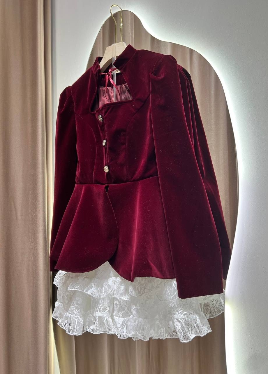 платье в стиле,костюм,жакет с баской,платье стильное,жакет из бархата