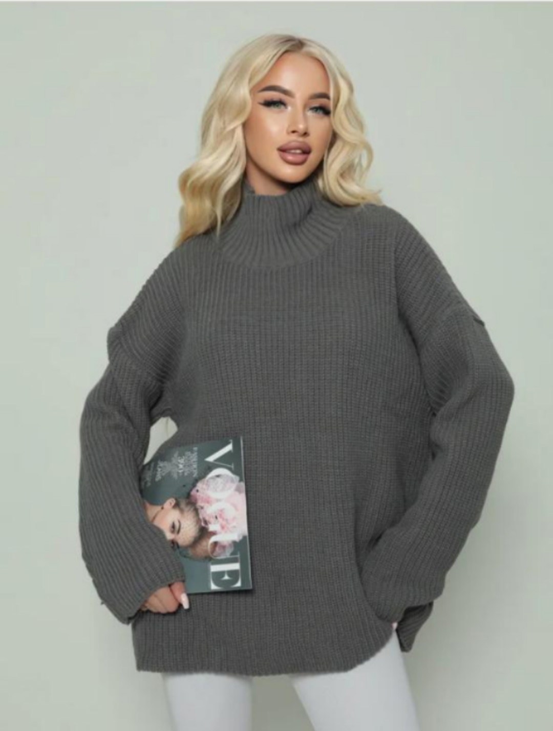 женский свитер оверсайз с высоким горлом happyfox,свитер оверсайз oversize вязаный с горлом удлиненный zhukova care 46802187,свитер оверсайз oversize вязаный с горлом удлиненный zhukova care,теплый бе