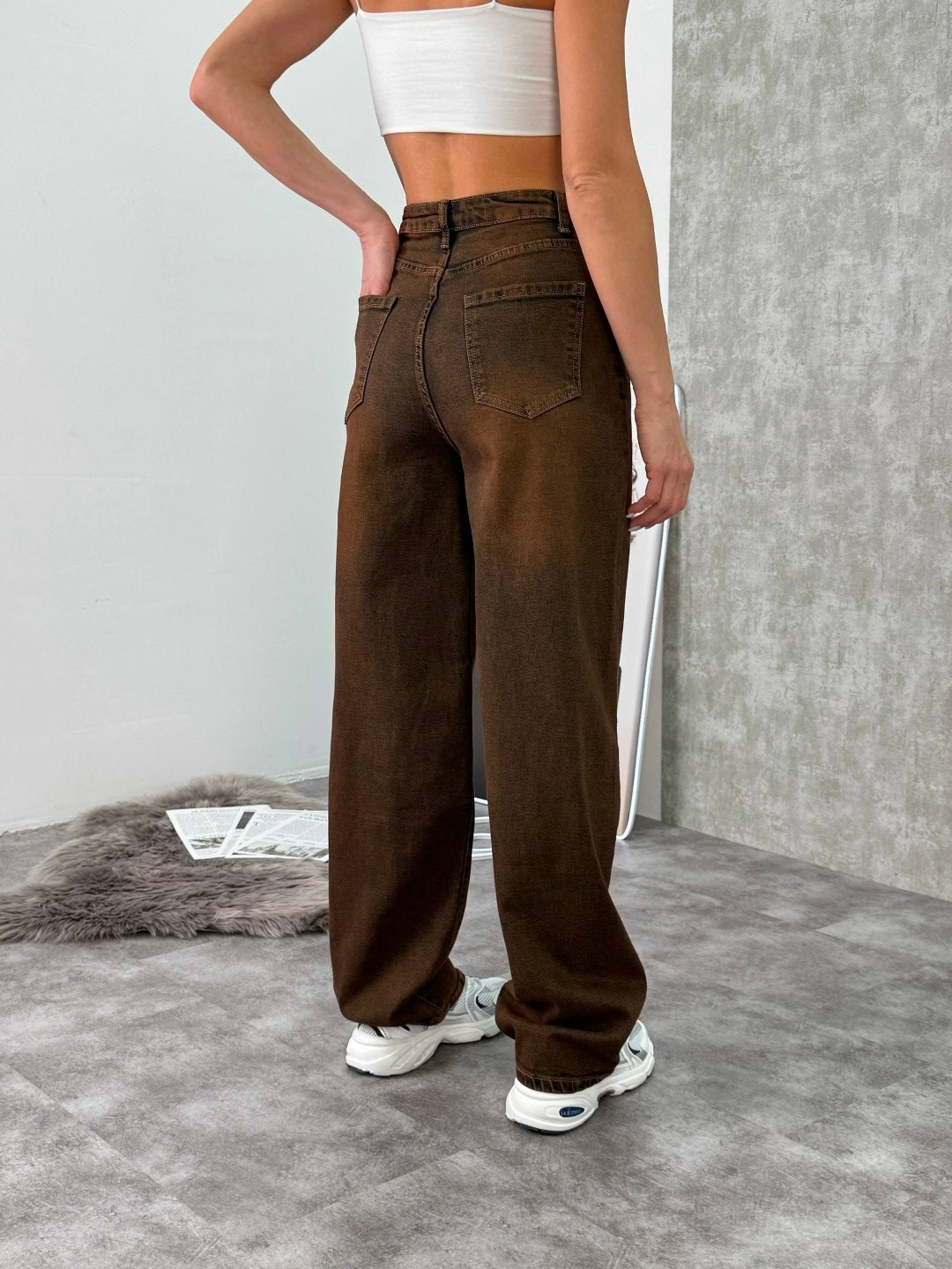 коричневые джинсы широкие,джинсы брюки,джинсы широкие,коричневые джинсы,джинсы женские широкие