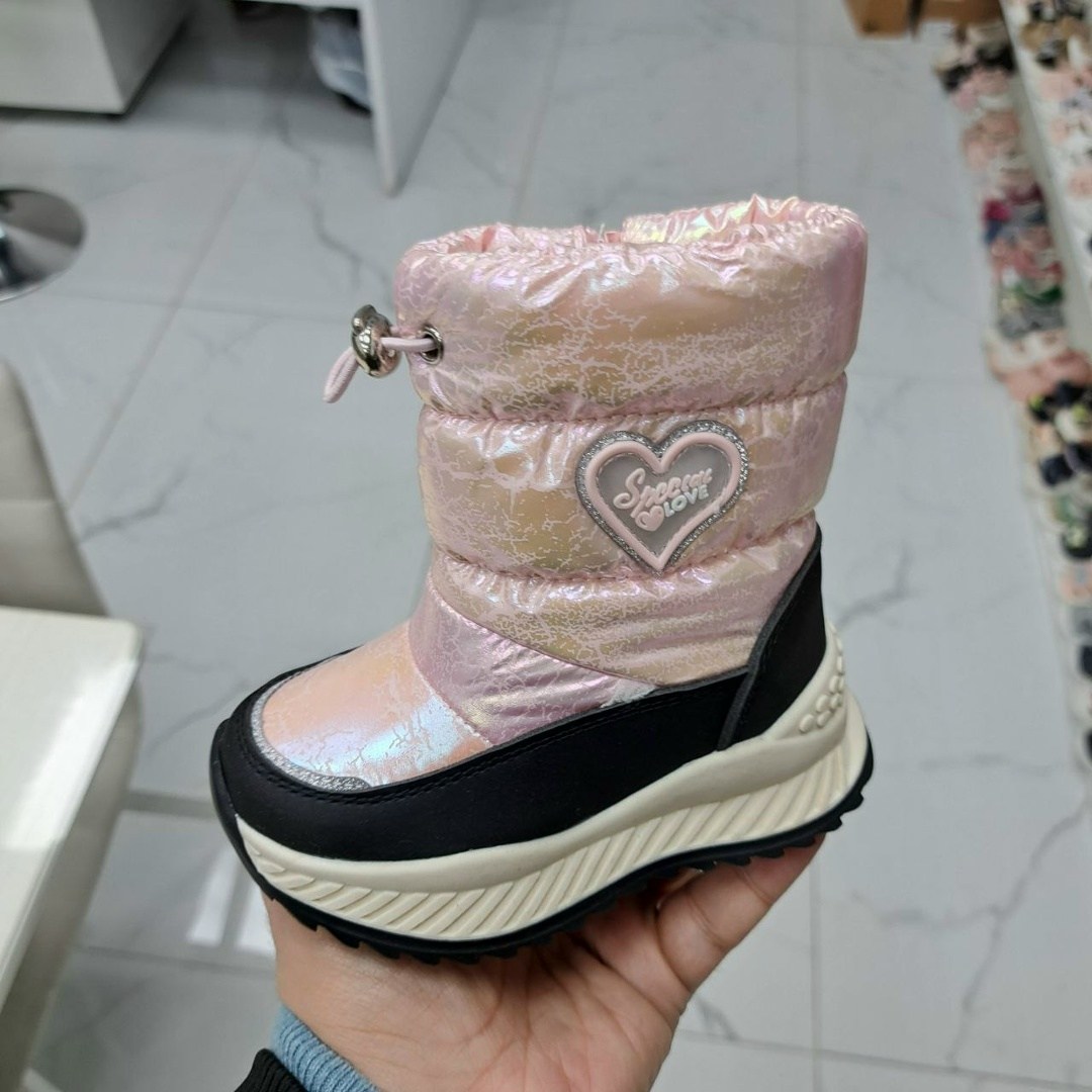 сапожки зимние для девочки,дутики сказка,дутики зимние том.м т-10306-b,дутики для девочки,сапоги детские для девочки