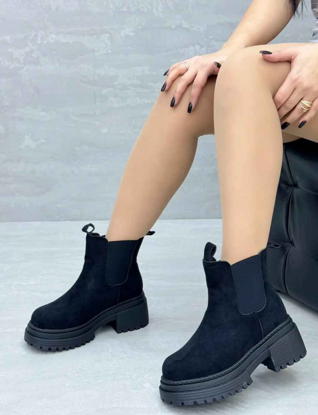 зимние ботинки челси на каблуке,,ботинки женские,зимние ботинки челси на каблуке эсмеральда цвет черный,ботинки челси зимние непромокаемые miss melona