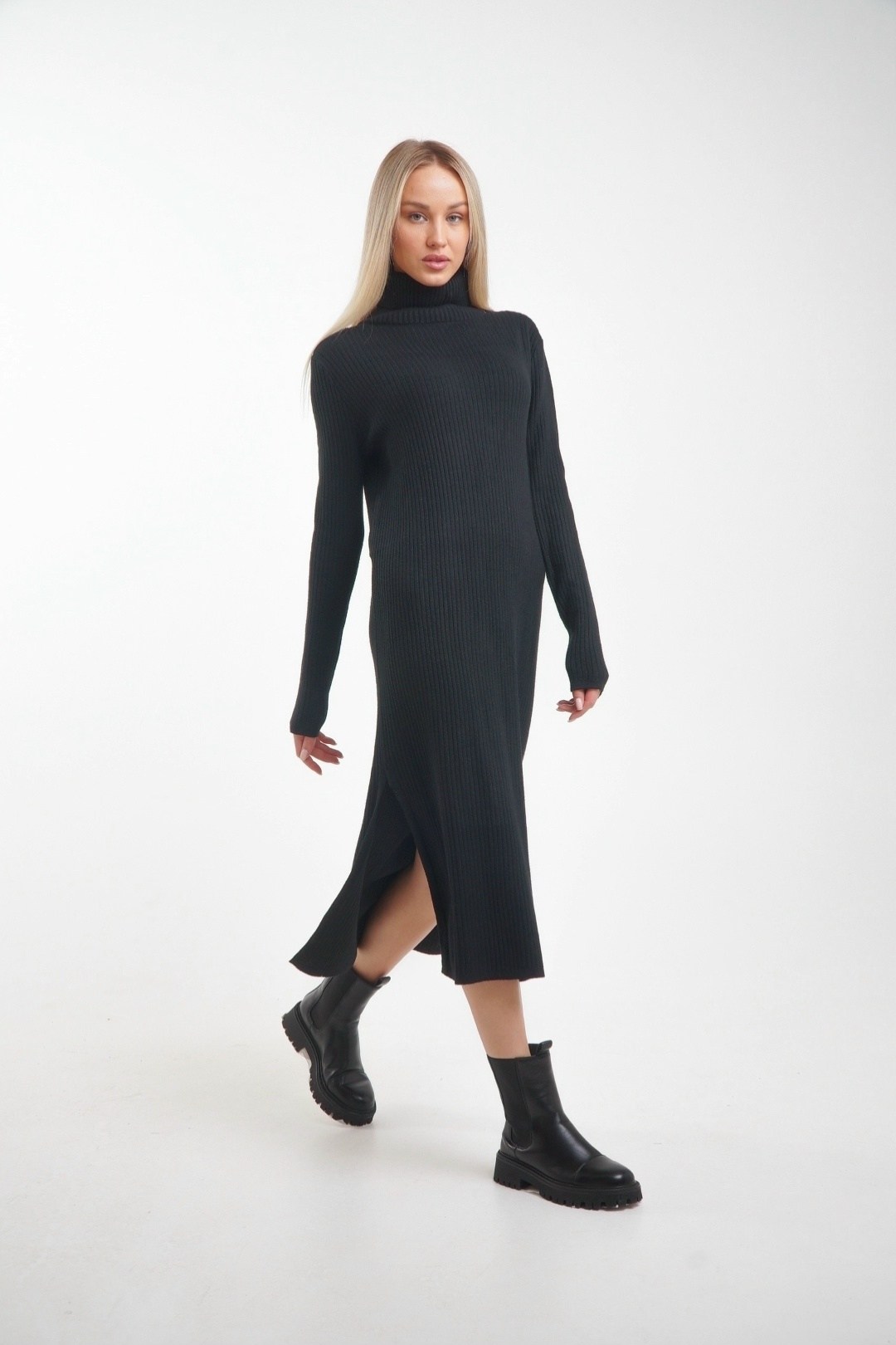 джемпер бежевый,женский свитер,женское удлиненное платье-свитер в рубчик happyfox,бежевый свитер,джемпер оверсайз