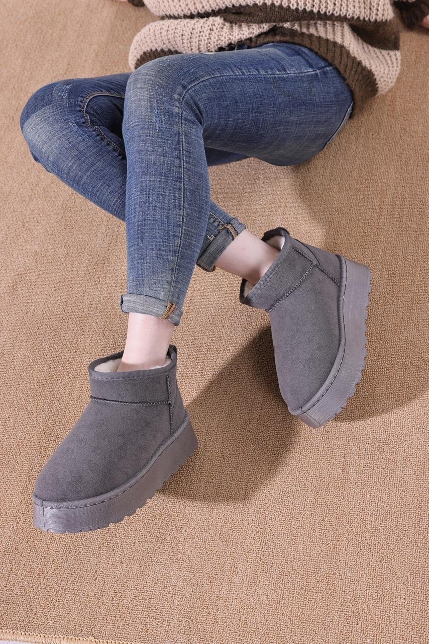 ,угги женские,угги зимние короткие на платформе meitesi,женская зимняя ,угги зимние короткие на платформе