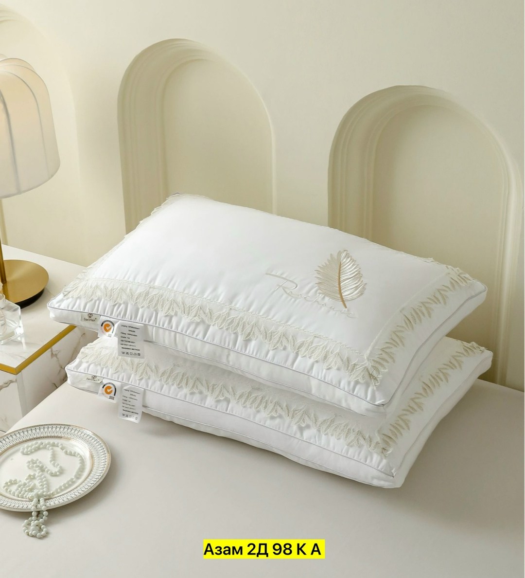 подушка mency шелк,комплект подушка,подушка 50x70 для сна анатомическая mency,подушек,комплект постельное бельё