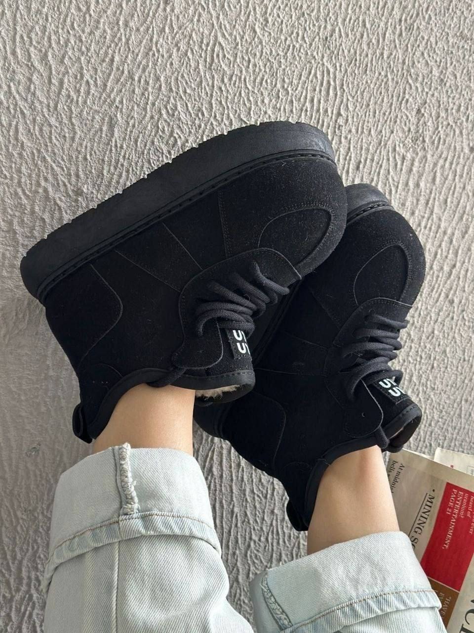 ,женские угги,женские зимние угги на платформе с липучками,угги,ботинки женские зимние