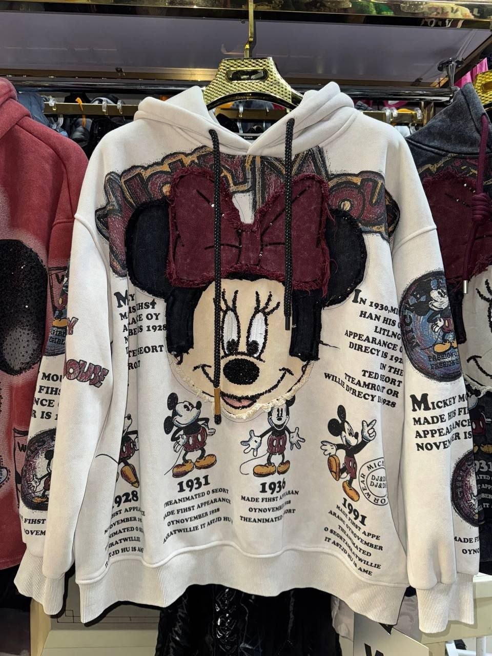 худи vincristine микки маус,свитшот для девушек,модная толстовка,толстовки оверсайз,свитшот на флисе