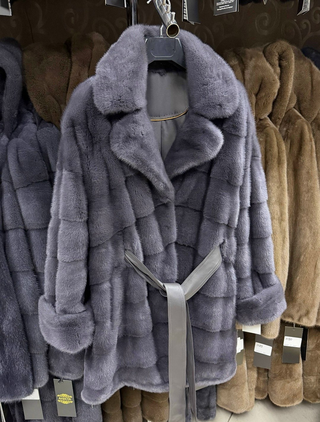 шубка из меха импортной плюшевой норки с английским воротником,норковая шуба,шуба,шуба из норки,норка шуба