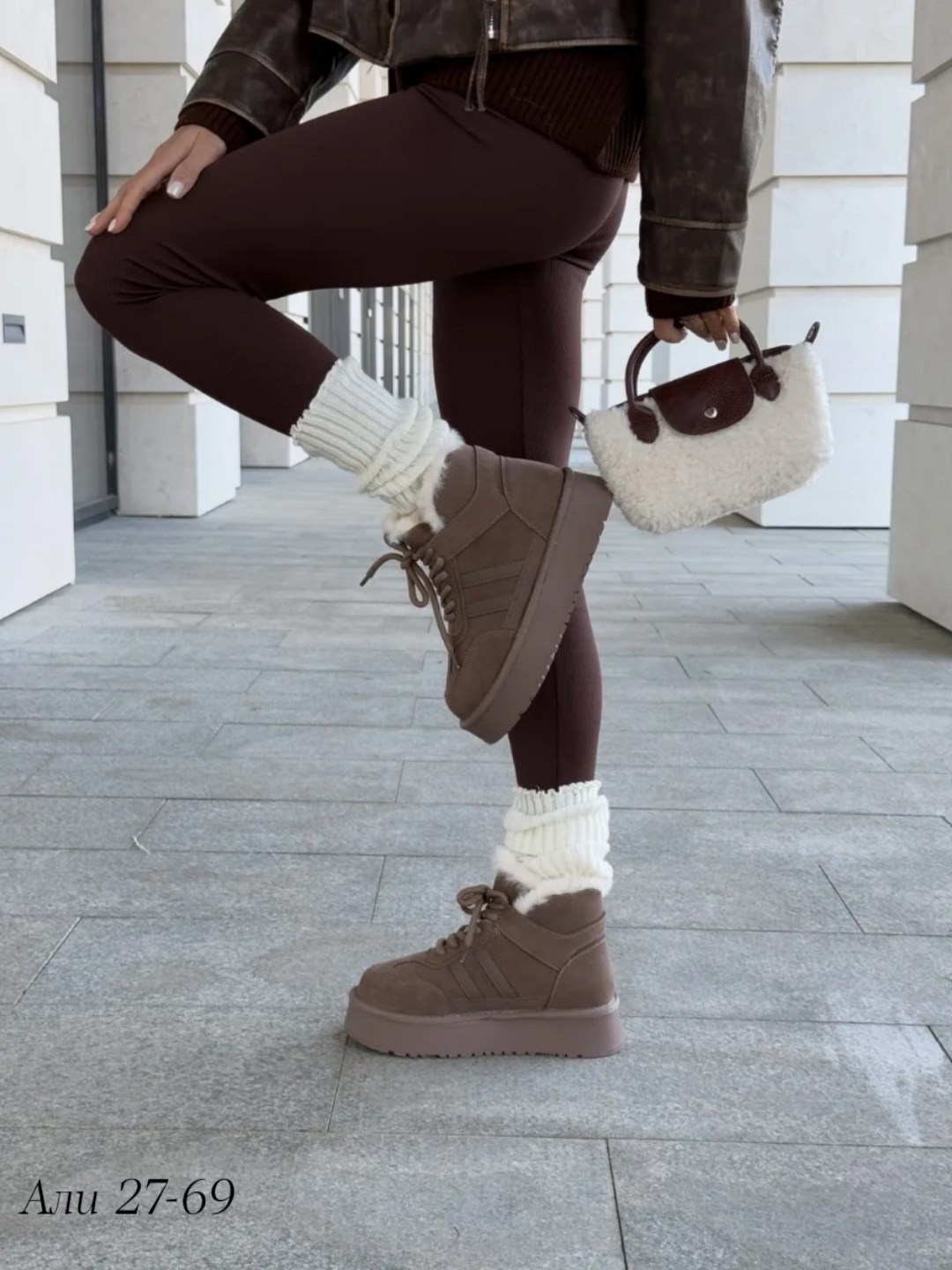 зимняя женская,, зимняя,угги замш,женские зимние ботинки на толстой подошве 2025 года