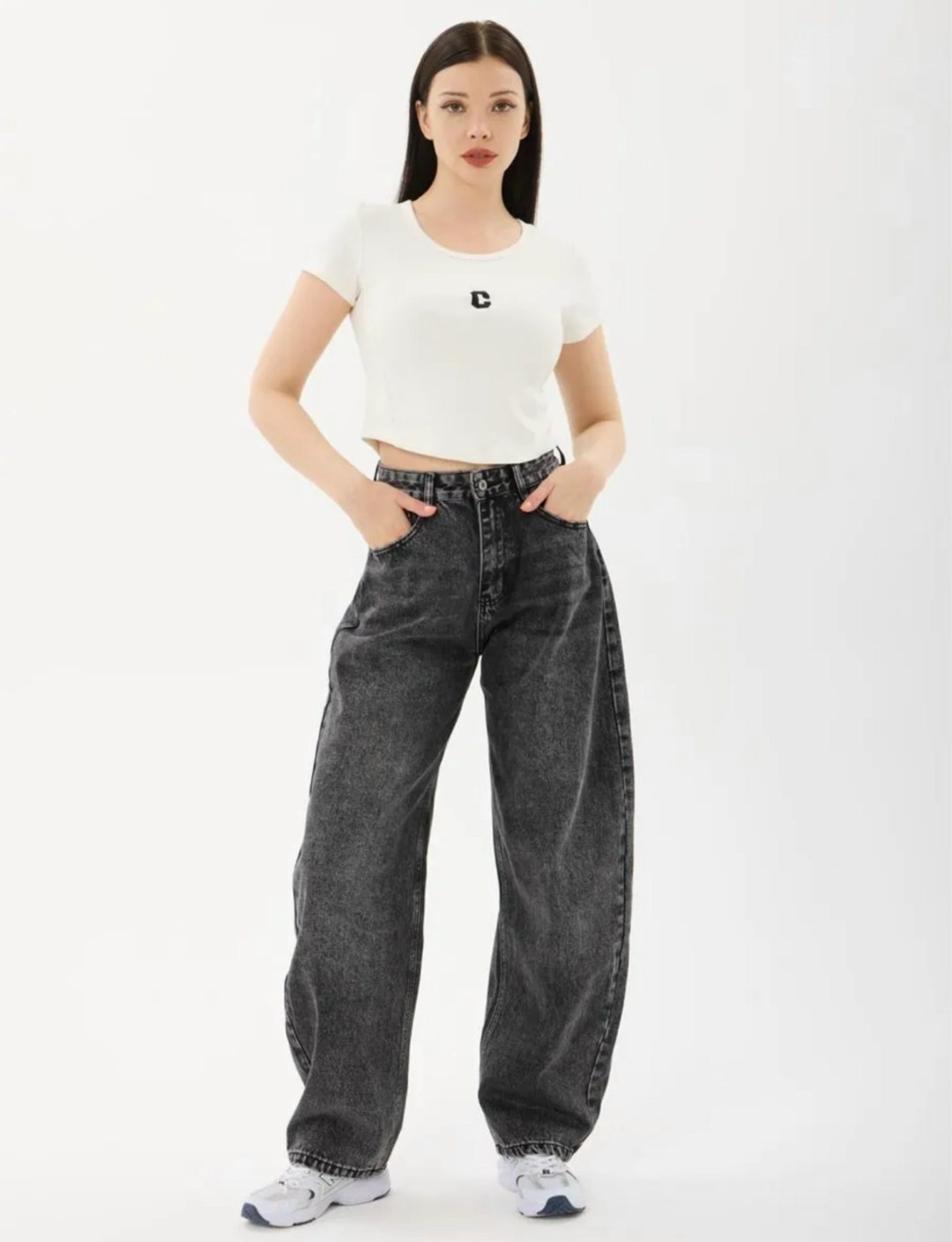 широкие джинсы,джинсы культура oversize "baggy" dark grey,джинсы черные широкие,джинсы багги женские широкие,джинсы багги с высокой посадкой minan style