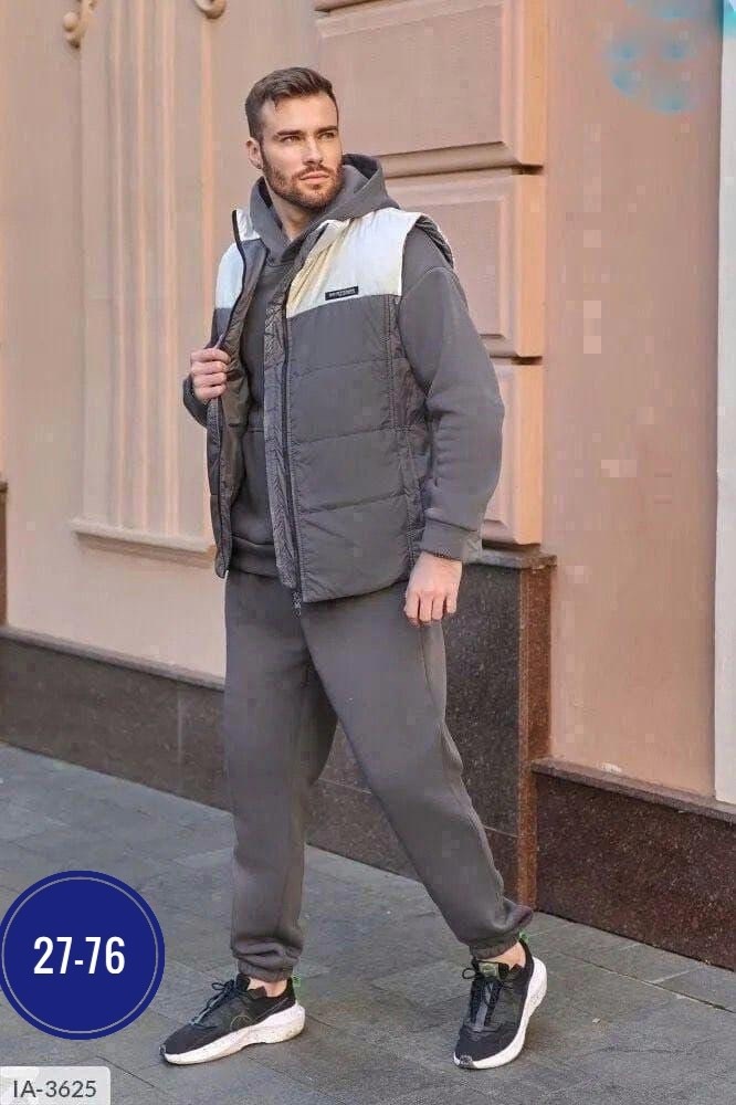 мужской теплый спортивный костюм на флисе с жилетом,спортивный костюм тройка мужской с жилетом,теплый мужской спортивный костюм тройка с жилетом,спортивный костюм тройка с жилеткой,костюм на флисе