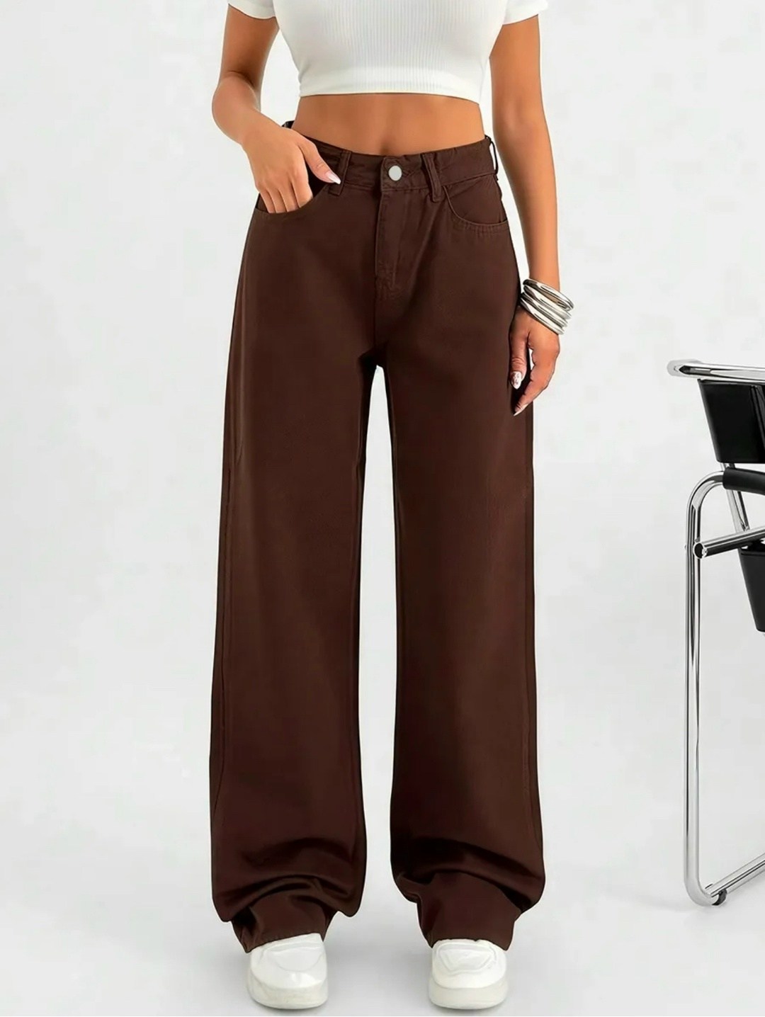 коричневые джинсы женские,коричневые джинсы,летние женские коричневые джинсы с высокой талией,джинсы широкие коричневые,женские коричневые джинсы с высокой талией