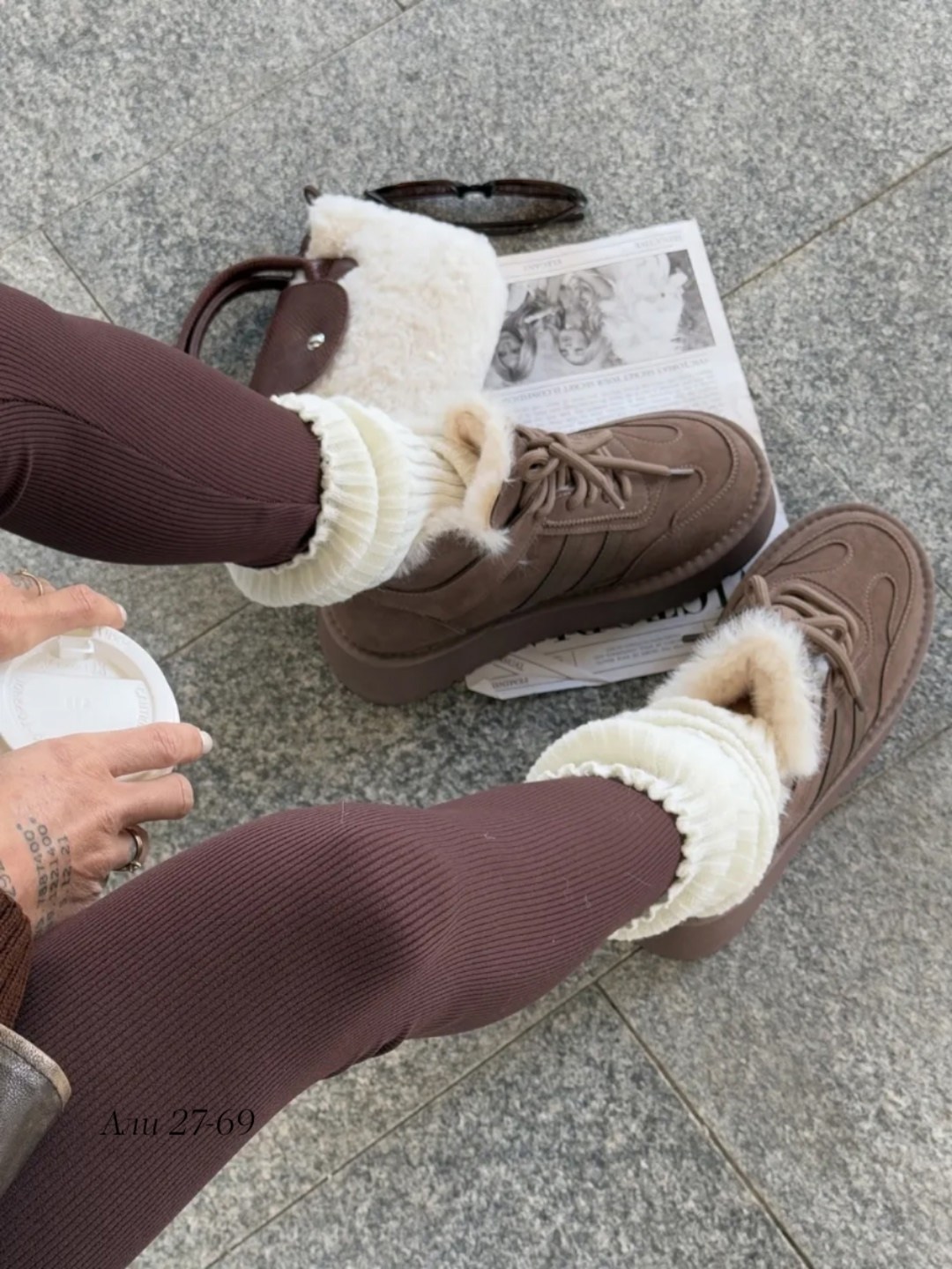 зимняя женская,, зимняя,угги замш,женские зимние ботинки на толстой подошве 2025 года