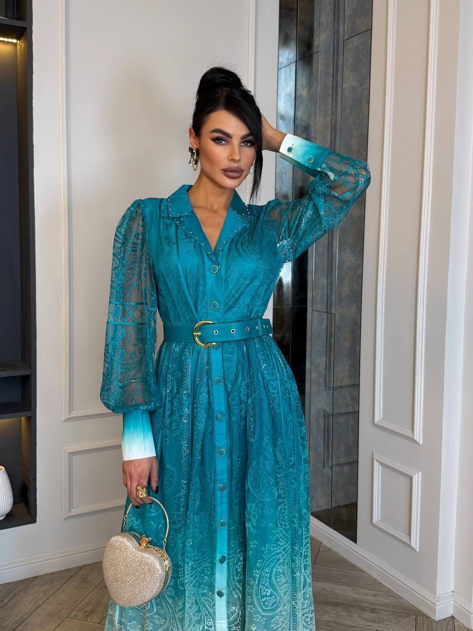 платье,модное платье,стильные платья,шифоновое платье,голубое платье