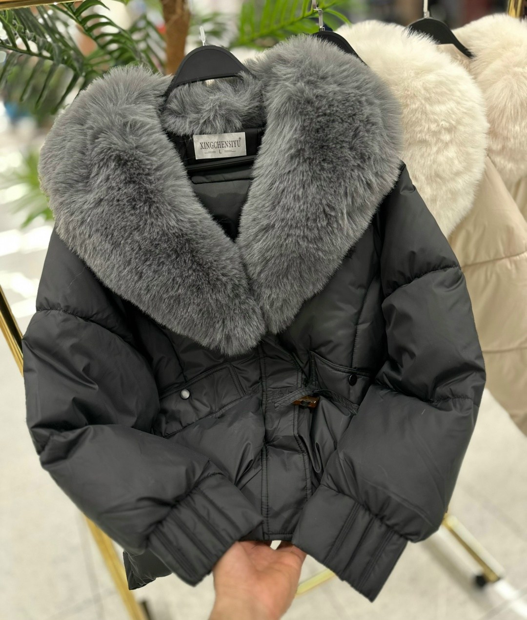 куртка зимняя женская пуховик с меховым воротником енота,женская зимняя куртка,женский пуховик,куртка с мехом,пуховик