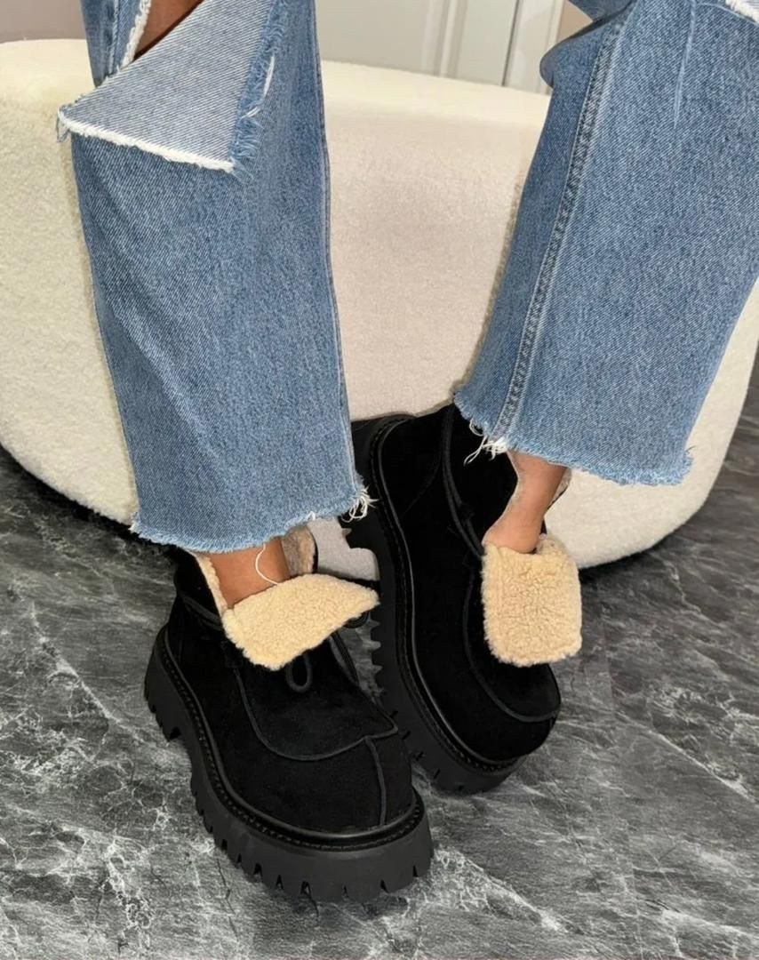 ,угги женские sopra footwear 2206 бежевые 41 eu,стильные угги,зимние угги на платформе,угги женские