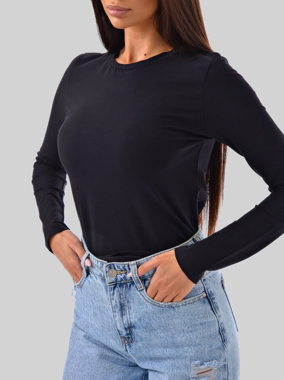 базовый лонгслив с длинными рукавами,женская кофта,лонгслив женские,лонгслив,женский лонгслив kota 6023