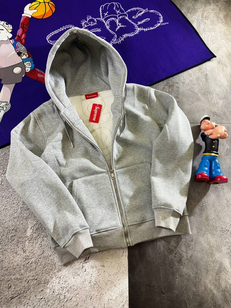 зип худи суприм,худи суприм,толстовка,толстовка суприм,supreme grey zip up hoodie