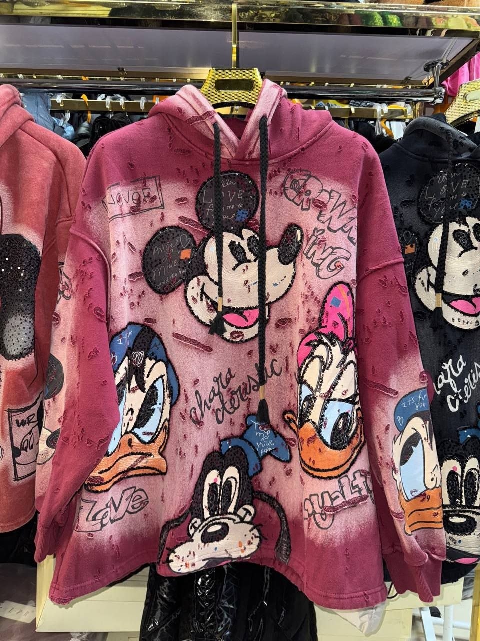 худи vincristine микки маус,свитшот для девушек,модная толстовка,толстовки оверсайз,свитшот на флисе
