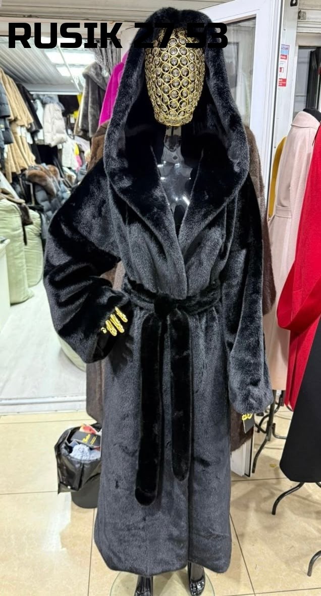 шуба норковая,шуба,шуба эко,шуба с капюшоном эко мех под норку,шуба искусственная lardis