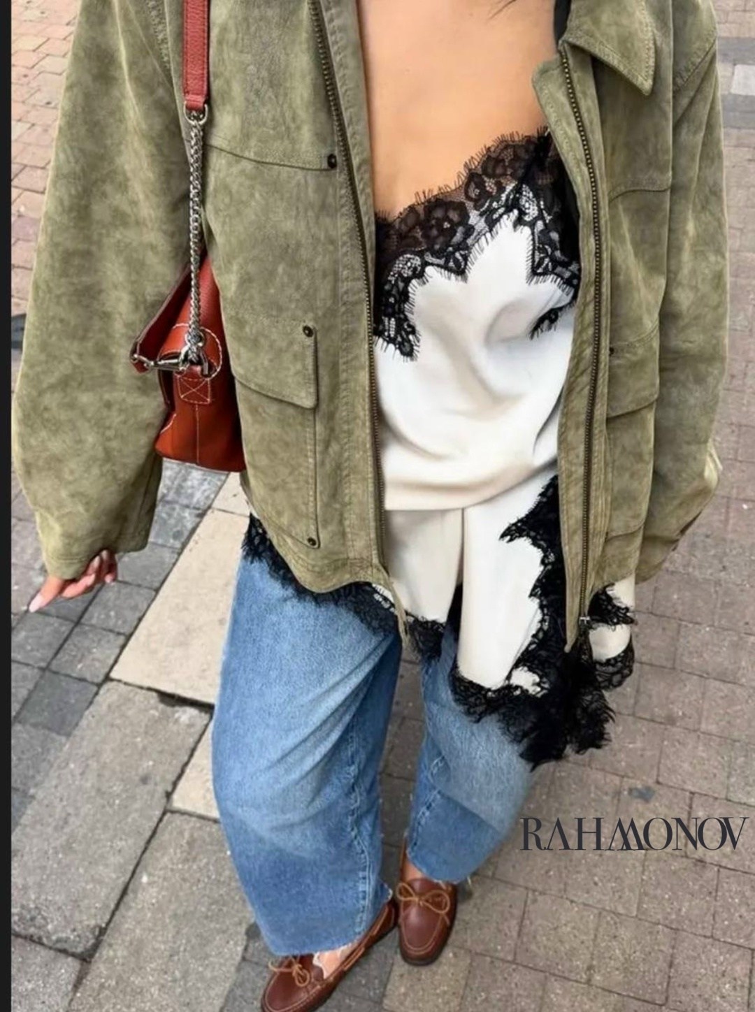 топ с кружевом,повседневная куртка,модный стиль,стильные образы