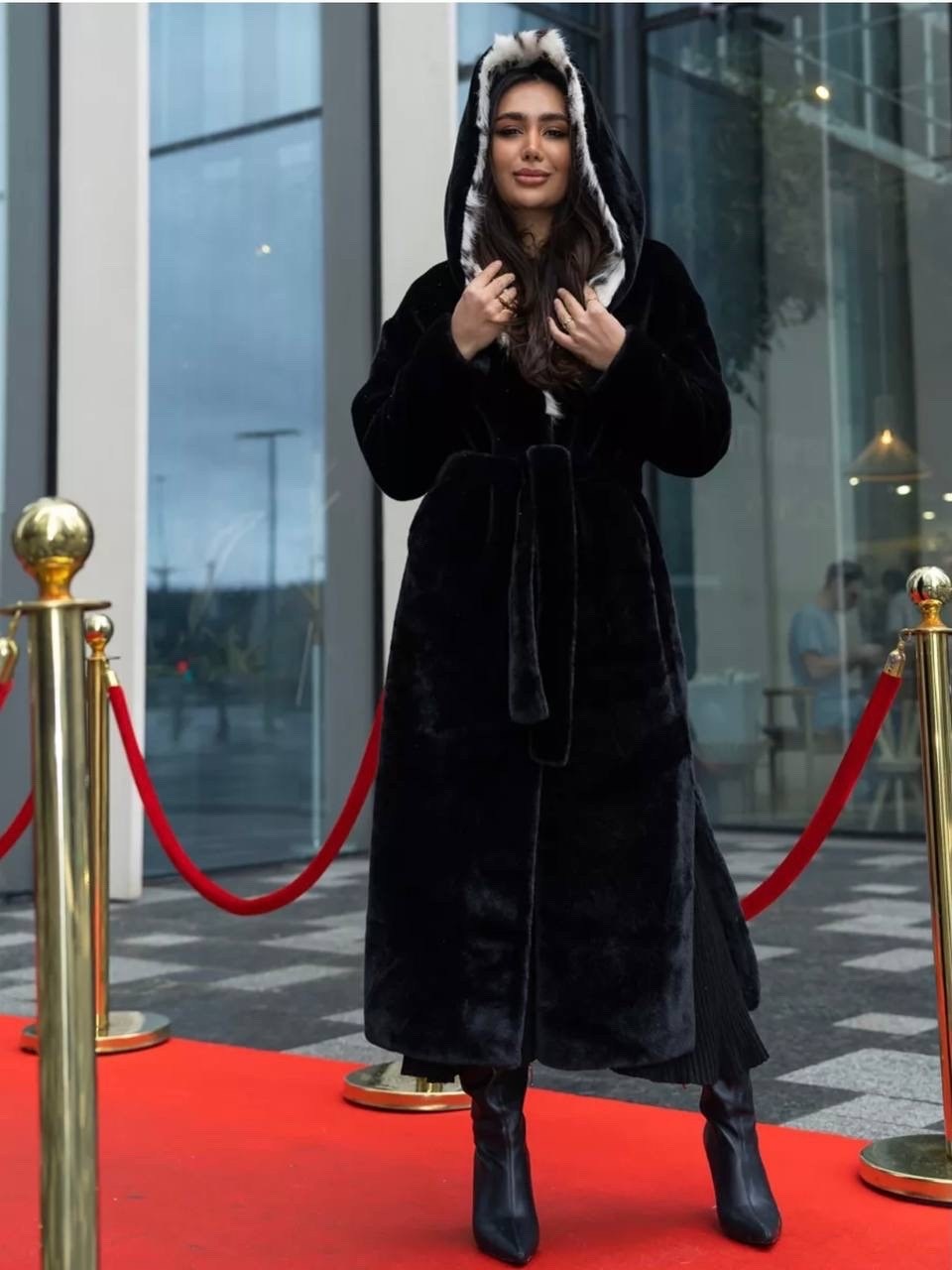 шуба искусственная из экомеха под норку ost.rich,шуба из экомеха норка,длинная шуба под норку,шуба,шуба норковая