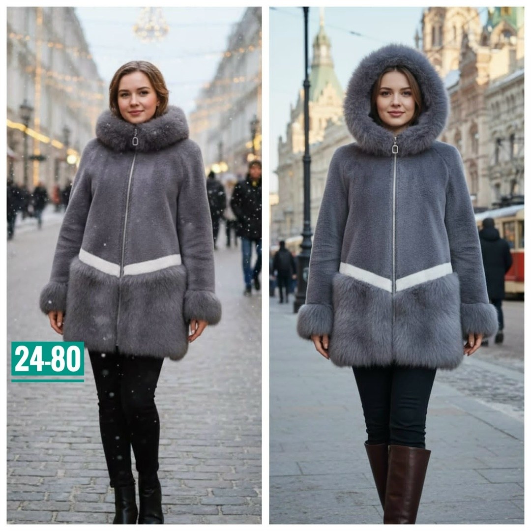 дубленка зимняя двусторонняя искусственная ice collection,дубленка женская,дубленка двусторонняя,зимняя дубленка двухсторонняя almita 271842965,дублёнка женское зимнее двустороннее стиле и теплым капю