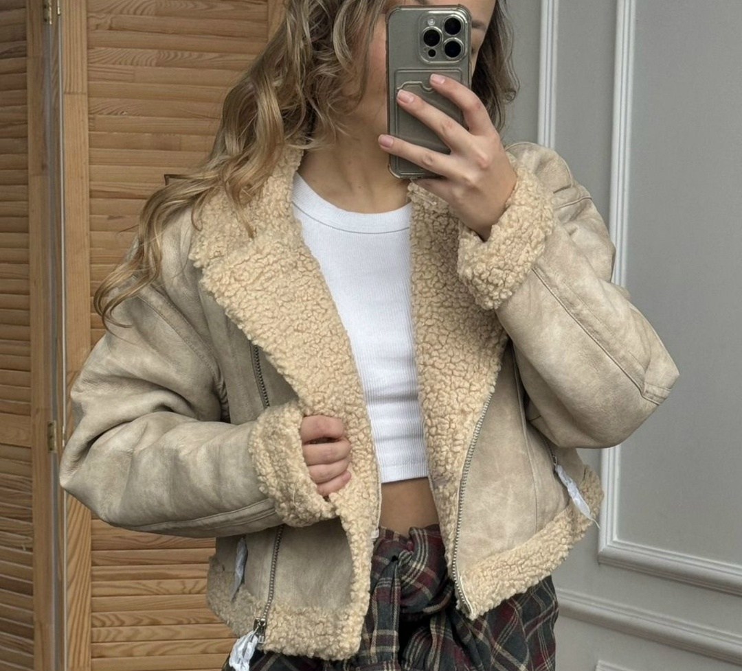 женская дубленка,стильная дубленка,дубленка укороченная,дубленка косуха,дубленка авиатор