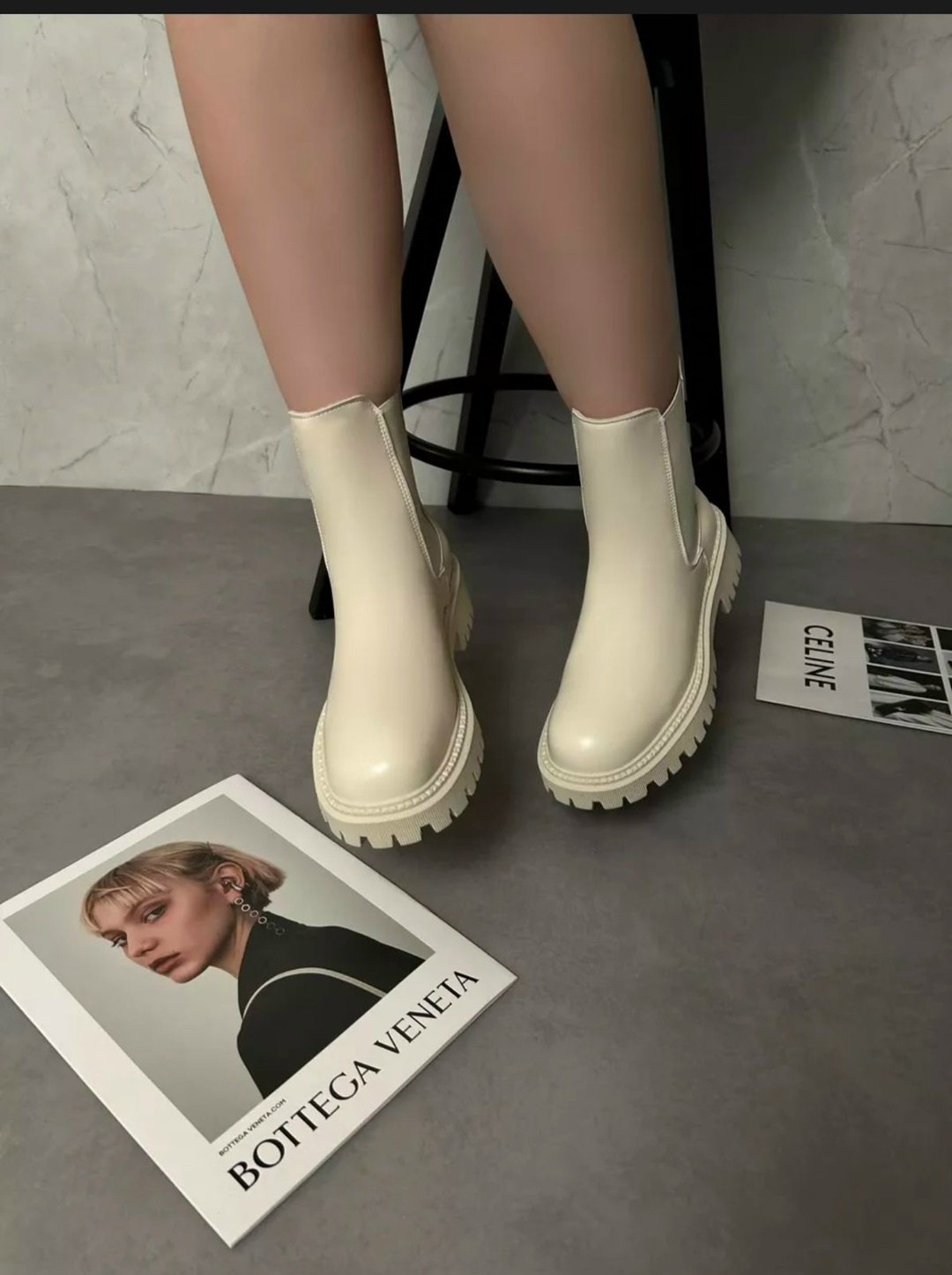 ,женские ботинки,ботинки челси женские белые,обуви,женские обуви