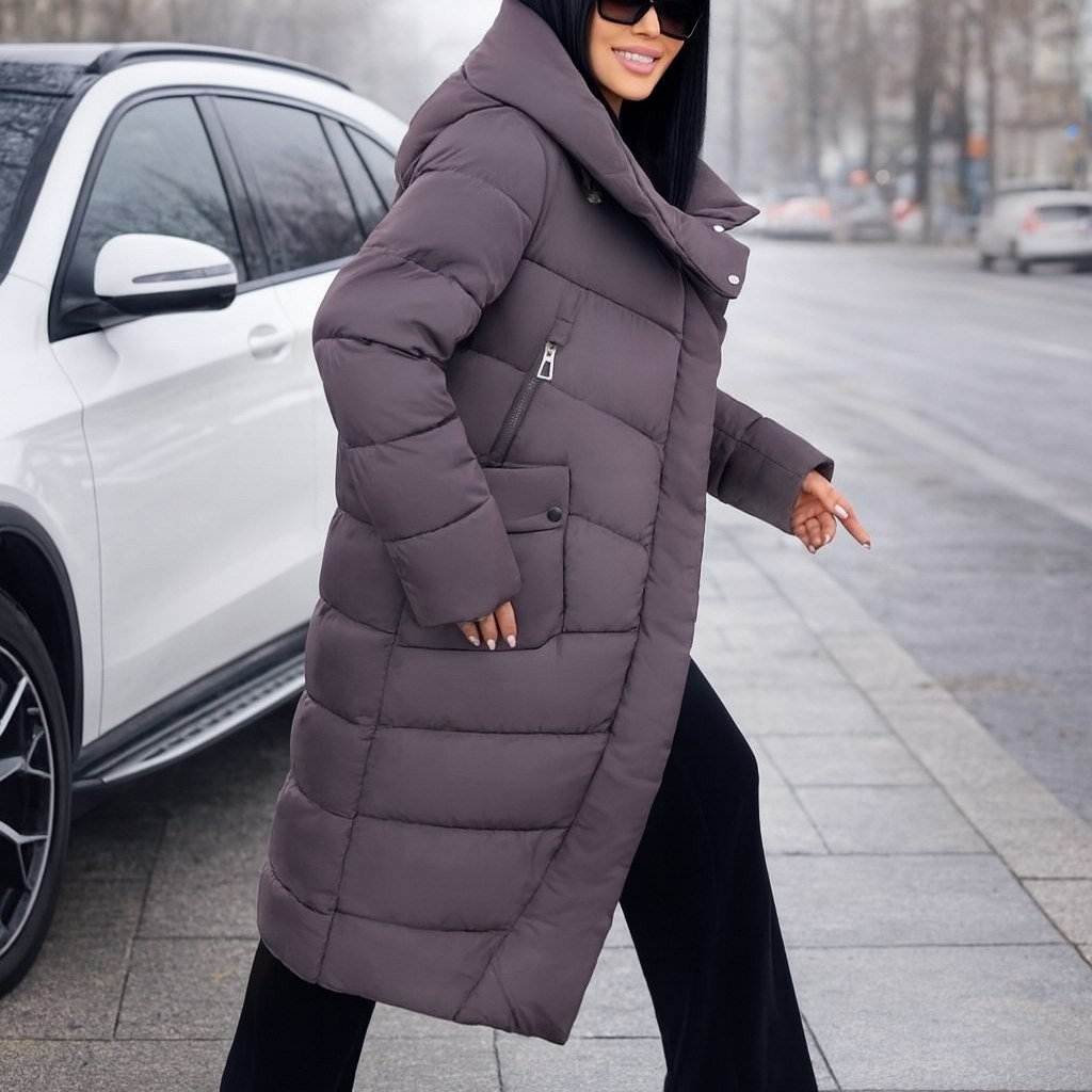 пуховик женский,стильные пуховики,пуховик бежевый,женская зимняя куртка,пуховик женский зимний длинный с капюшоном monomir