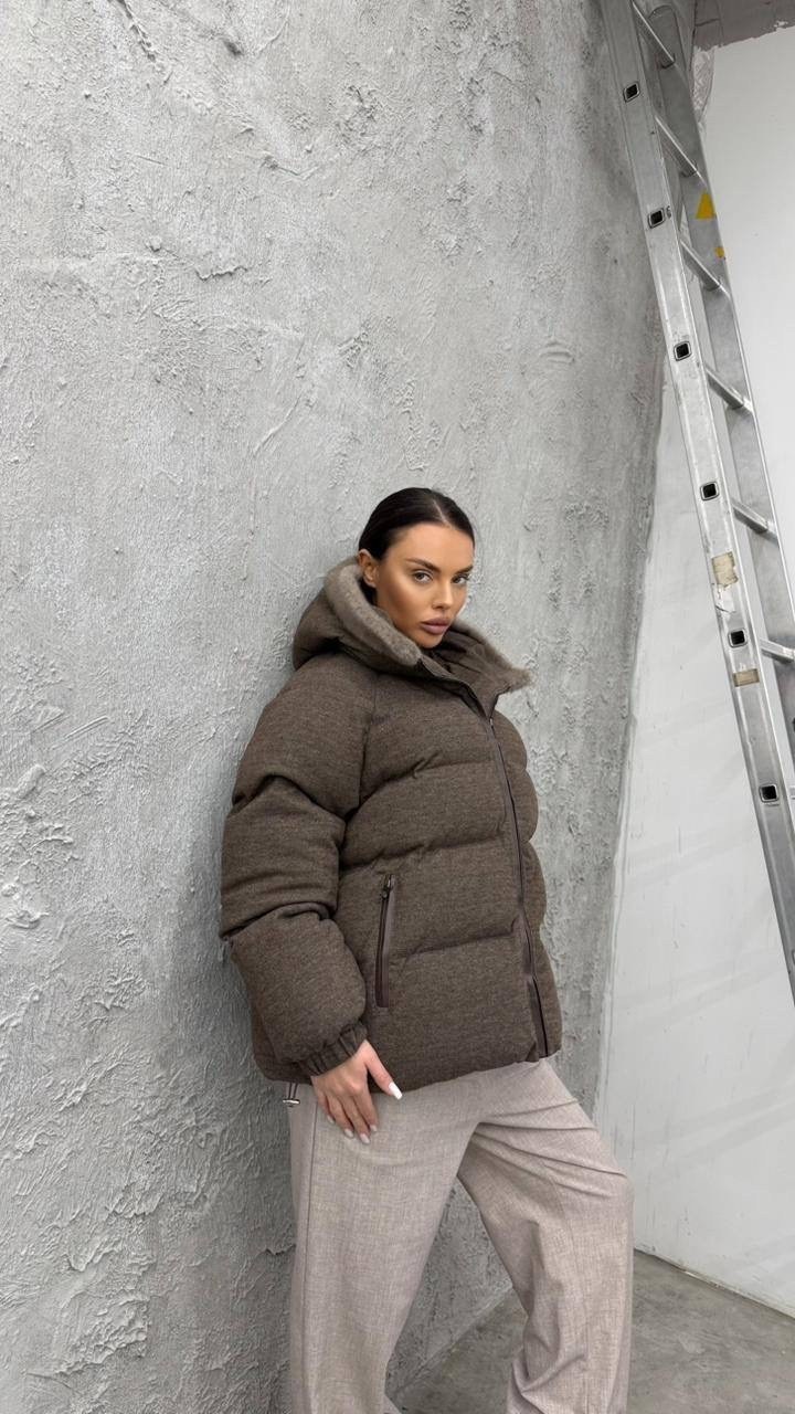 объемный пуховик,куртка женская,стильная куртка,пуховик,куртка пуховик