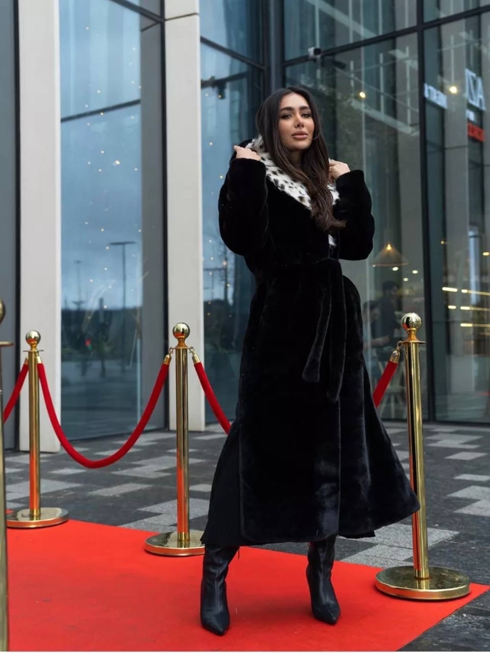 шуба искусственная из экомеха под норку ost.rich,шуба из экомеха норка,длинная шуба под норку,шуба,шуба норковая