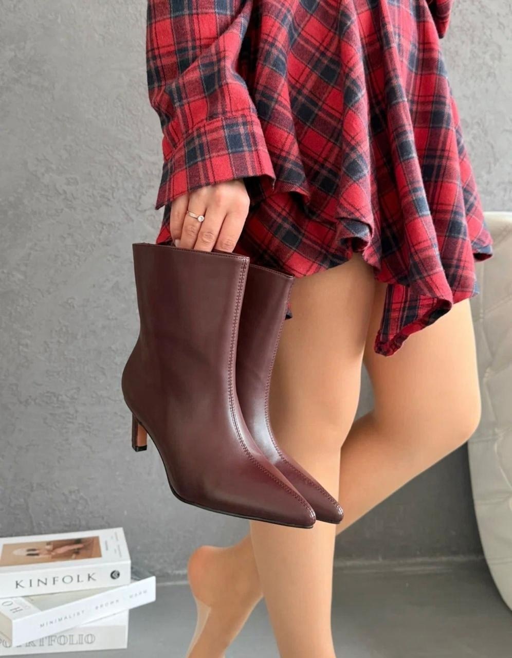 ботильоны женский shoux шоколадный коричневый размер 39,модные ботильоны,ботильоны мартин,ботильоны женский shoux коричневый шоколадный размер 39 демисезон,ботильоны