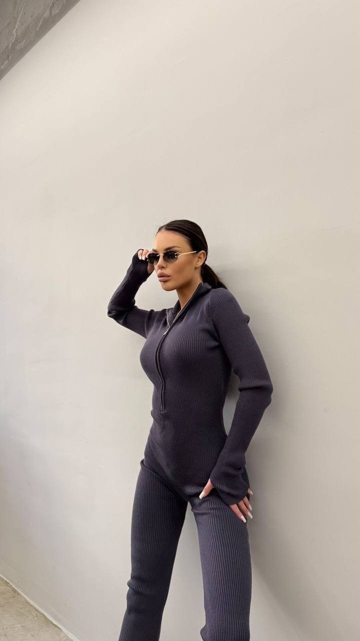 комбинезон женский,комбинезон женский в рубчик,трикотажный комбинезон,спортивный комбинезон,брючный комбинезон