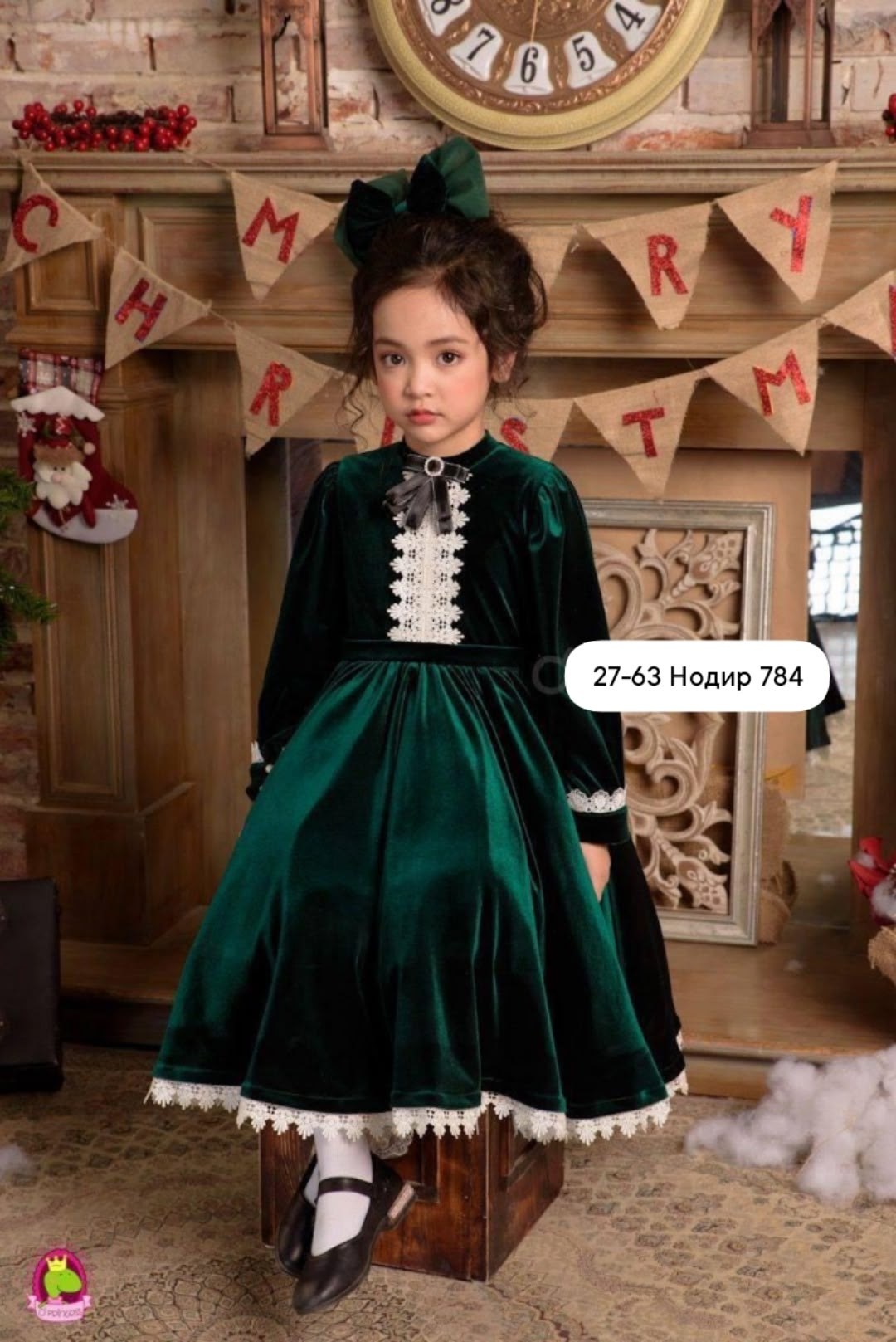 детский наряд,детское платье,платье бархатное для девочки sp0077 темно-синее,бархатное платье для девочки,платье для девочки