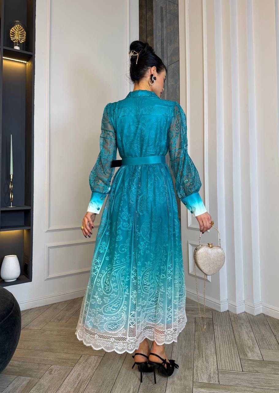 платье,модное платье,стильные платья,шифоновое платье,голубое платье