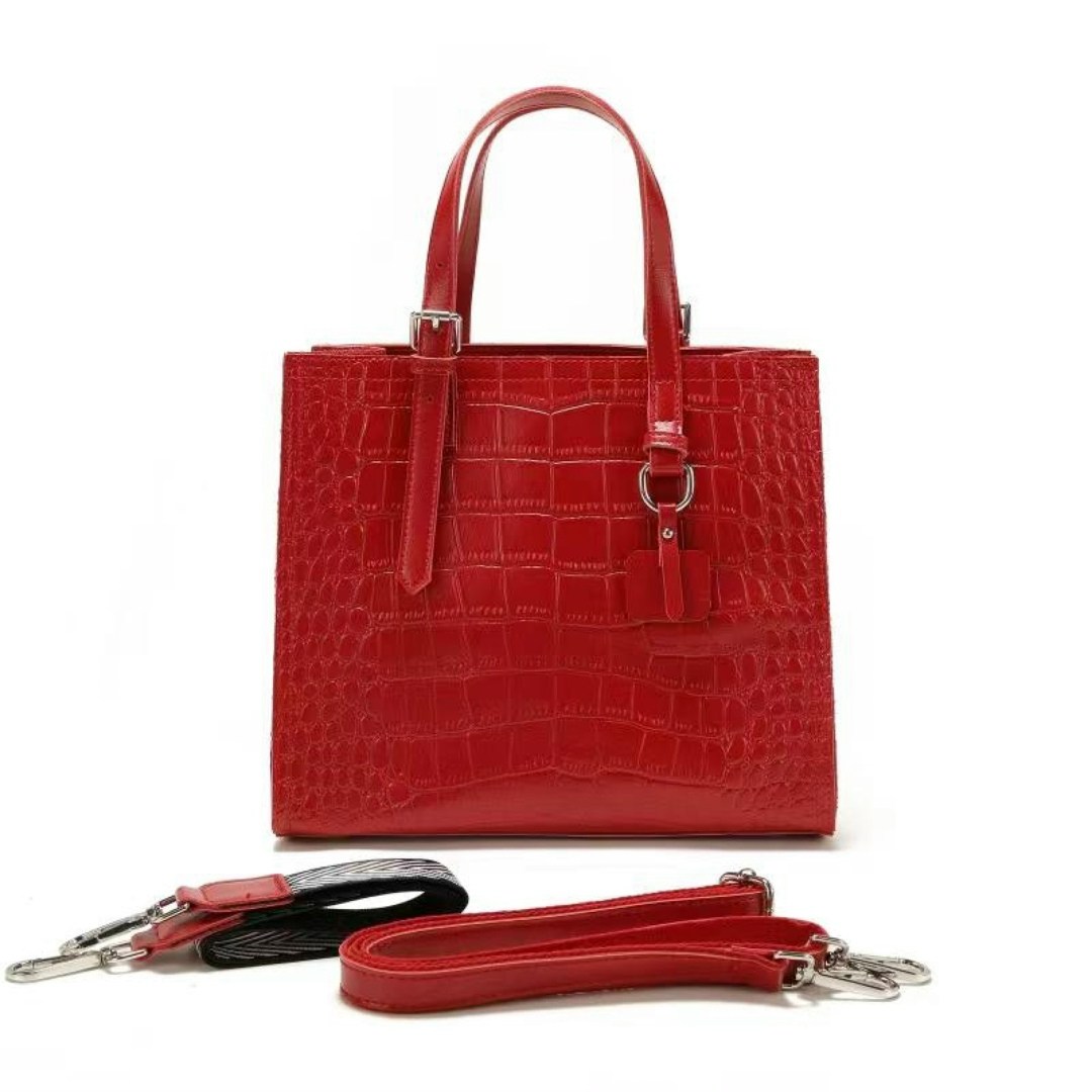 женская сумка,сумка,женская кожаная сумка,женская кожаная сумка под крокодила 8800-220 ред,сумка красная