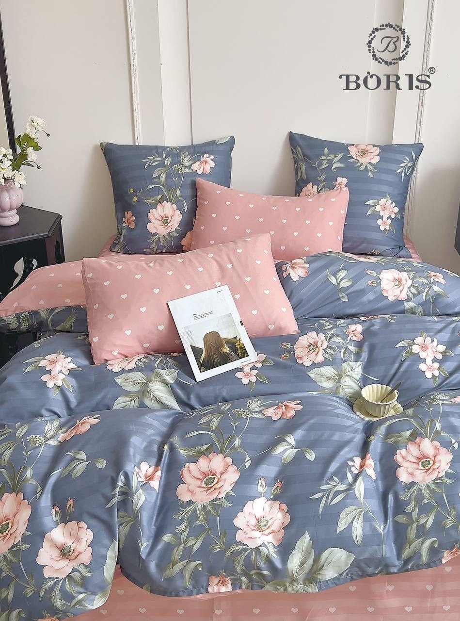 комплект постельного белья,постельное белье из сатина,постельное белье,комплект постельного белья asabella,комплект постельного белья boris комплект семейный страйп сатин