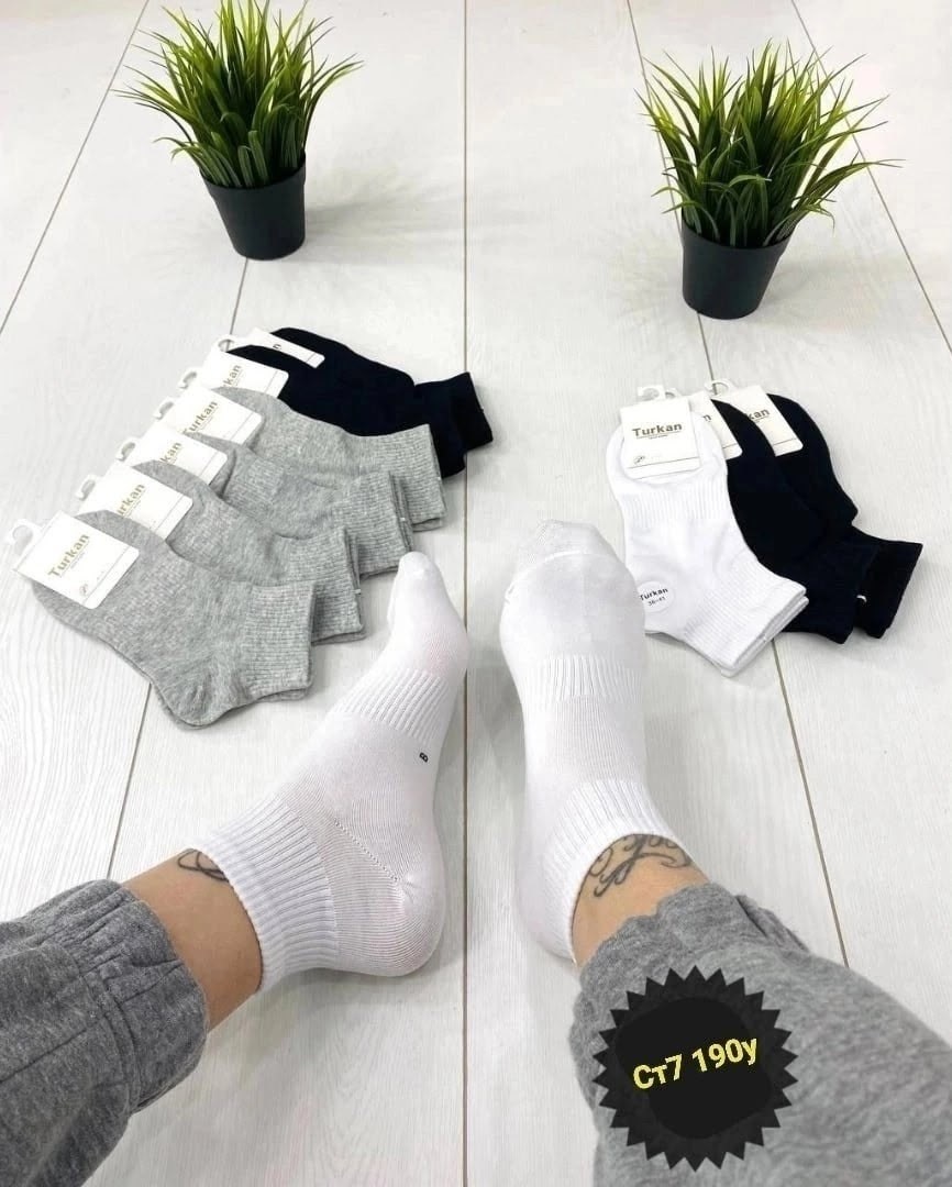 носки хлопковые женские,носки turkan,носки женские 10 пар,носки обычные,носки короткие женские