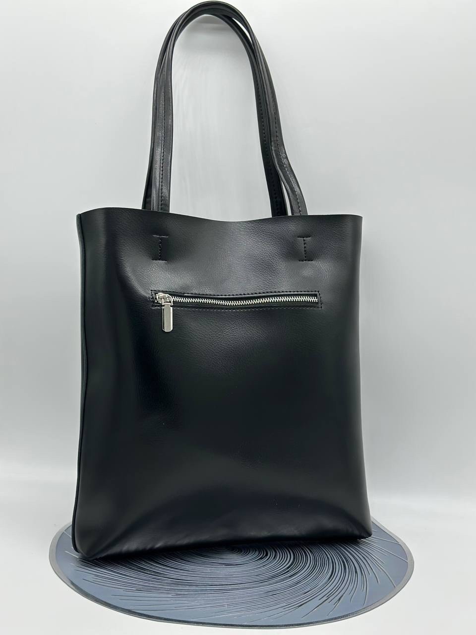 женская сумка шоппер из натуральной кожи,женская кожаная сумка шоппер,женская кожаная сумка шоппер 8688-220 черный,сумка-шоппер,женская сумка шоппер