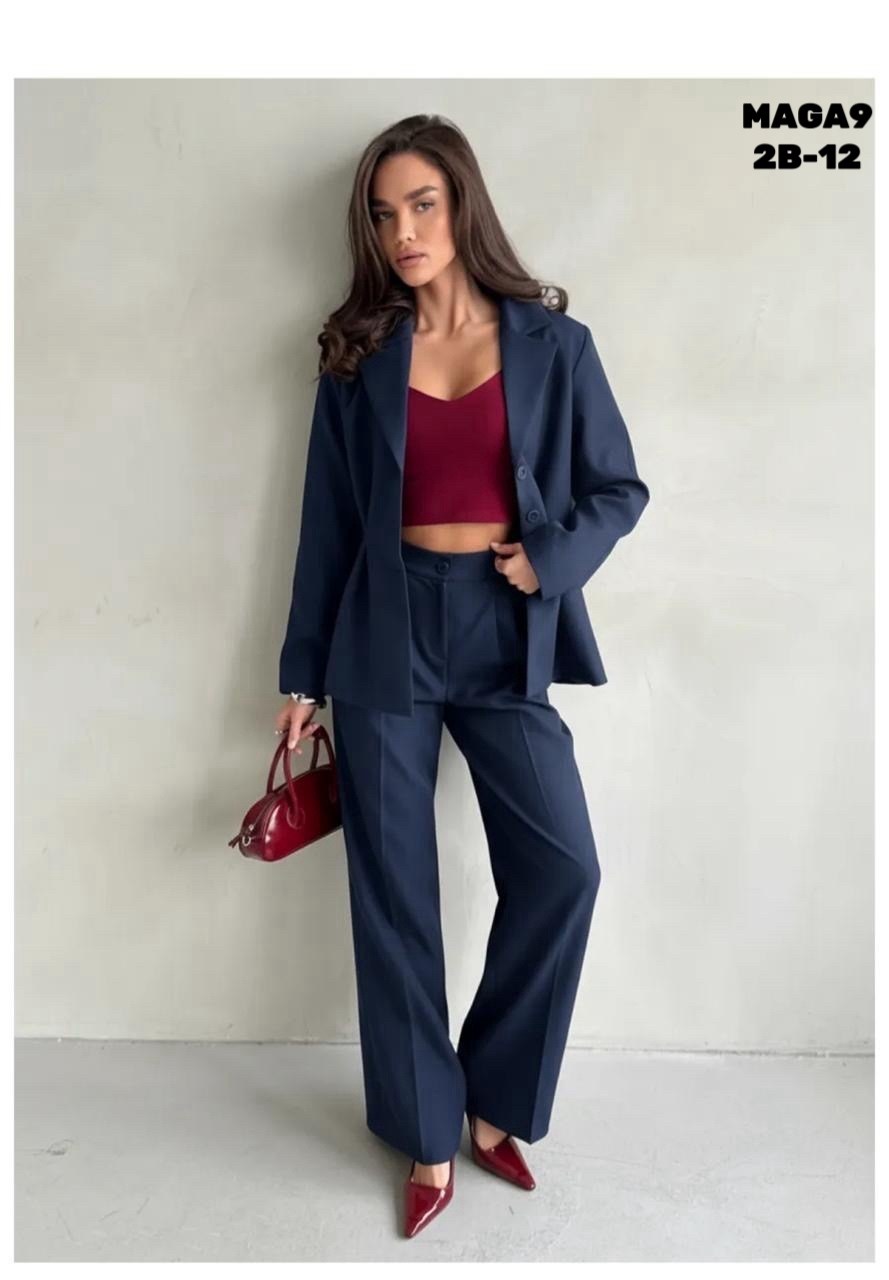 костюм брючный деловой с пиджаком классический mystique veil 225723301,классический брючный костюм,костюм брючный женский,брючный костюм dilanavip 1992 шоколад двойка коричневый размер 44-54,костюм бр