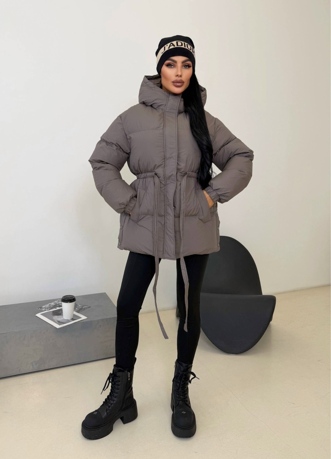 куртка с поясом,зимняя куртка с поясом,куртка,куртка короткая с поясом зимняя rosilyfashion,зимняя куртка