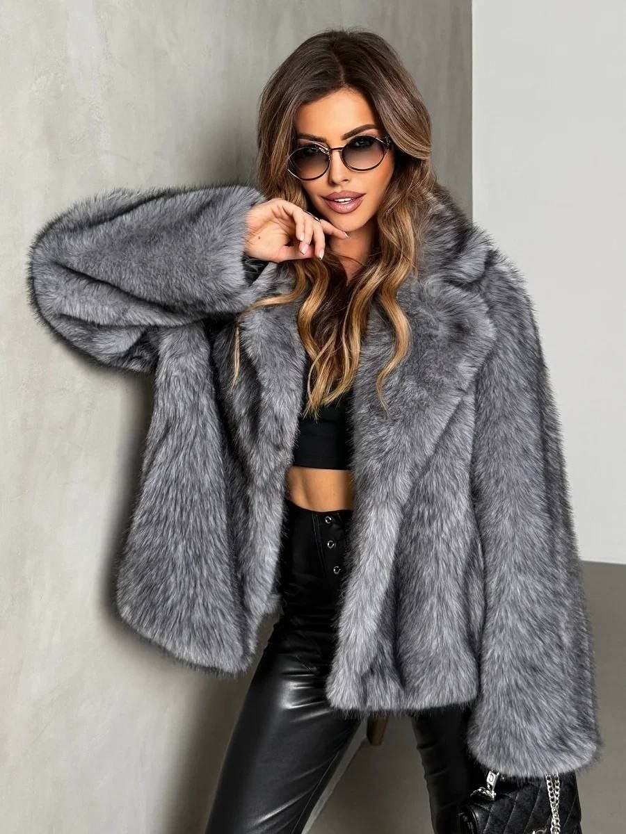 шуба серый,шуба искусственная,шуба зимняя,экошуба короткая,шуба искусственная короткая