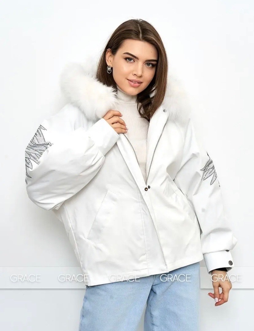 зимние куртки,белая куртка с мехом,белая куртка,куртка женская,куртка зимняя женская