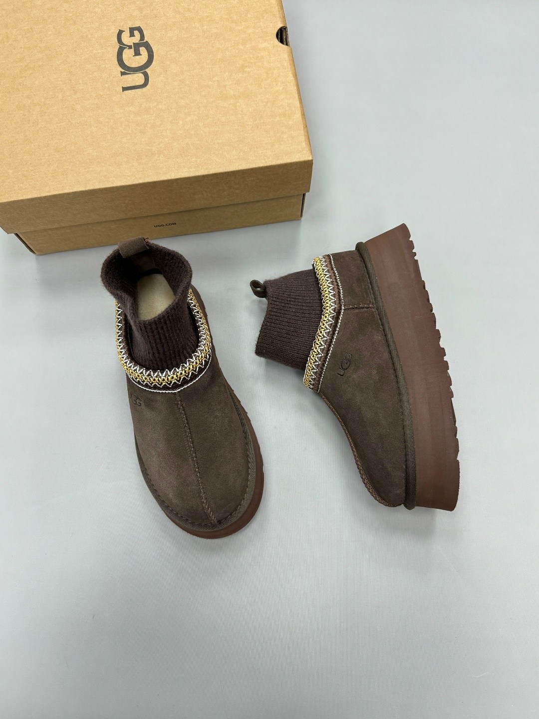 женские угги,угги,угги женские ugg,,зимние угги ugg tazzette с трикотажной вставкой