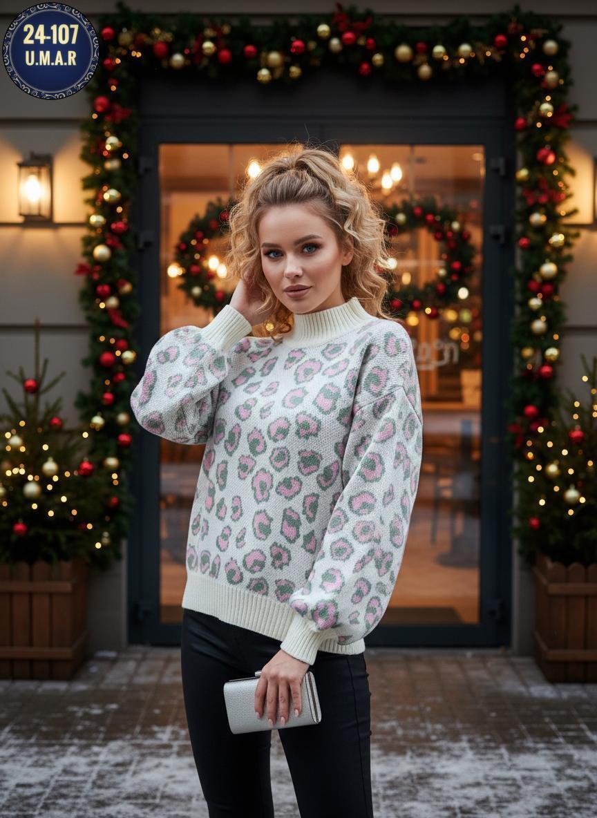 свитер оверсайз леопард win_hp fashion,модные свитера,женский свитер,джемпер леопардовый,джемпер трикотажный с леопардовым принтом кофта obba