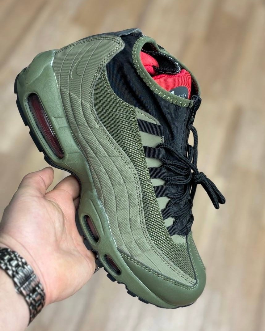 nike air max 95 sneakerboot,кроссовки nike air max 95,мужские кроссовки nike air max 95,nike air max 95 sneakerboot dark loden,кроссовки nike air max 95 sneakerboot green