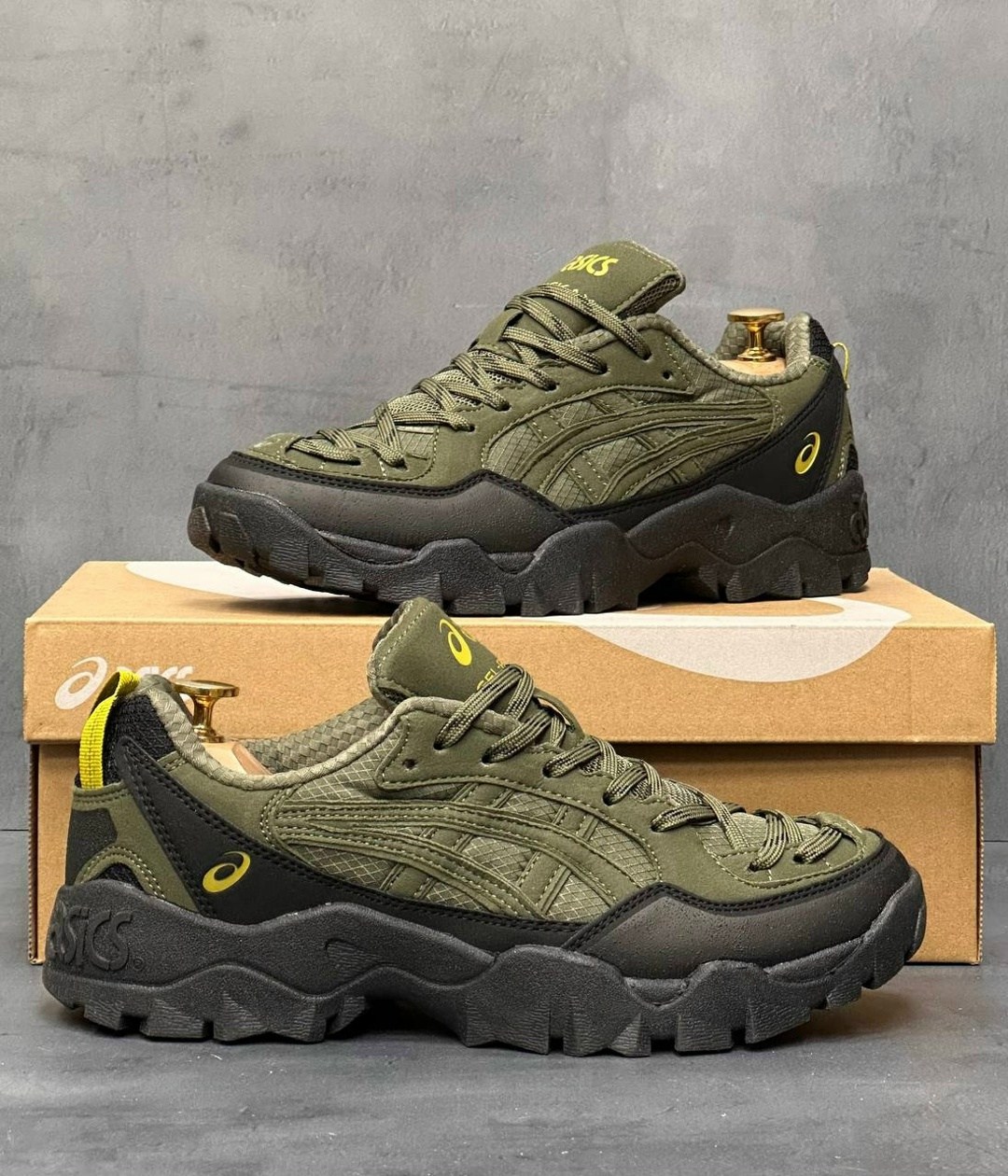 кроссовки asics gel-pickax,кроссовки asics gel-pickax 1203a867-301,кроссовки мужские asics gel pickax,asics низкие повседневные туфли gel pickax армейский зеленый,