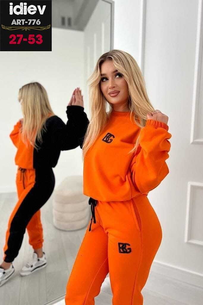 спортивные костюмы,женские спортивные костюмы,оранжевый спортивный костюм,cпортивный костюм женский на флисе,оранжевый костюм