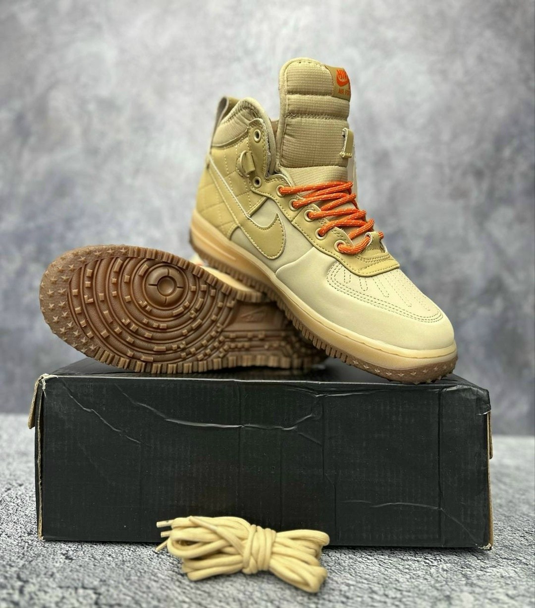 nike air force 1 duckboot 444745-203,nike air force 1 duckboot,кроссовки зимние nike air force,кроссовки зимние nike air force 1,кроссовки nike air force 1 lunar duckboot thermo khaki