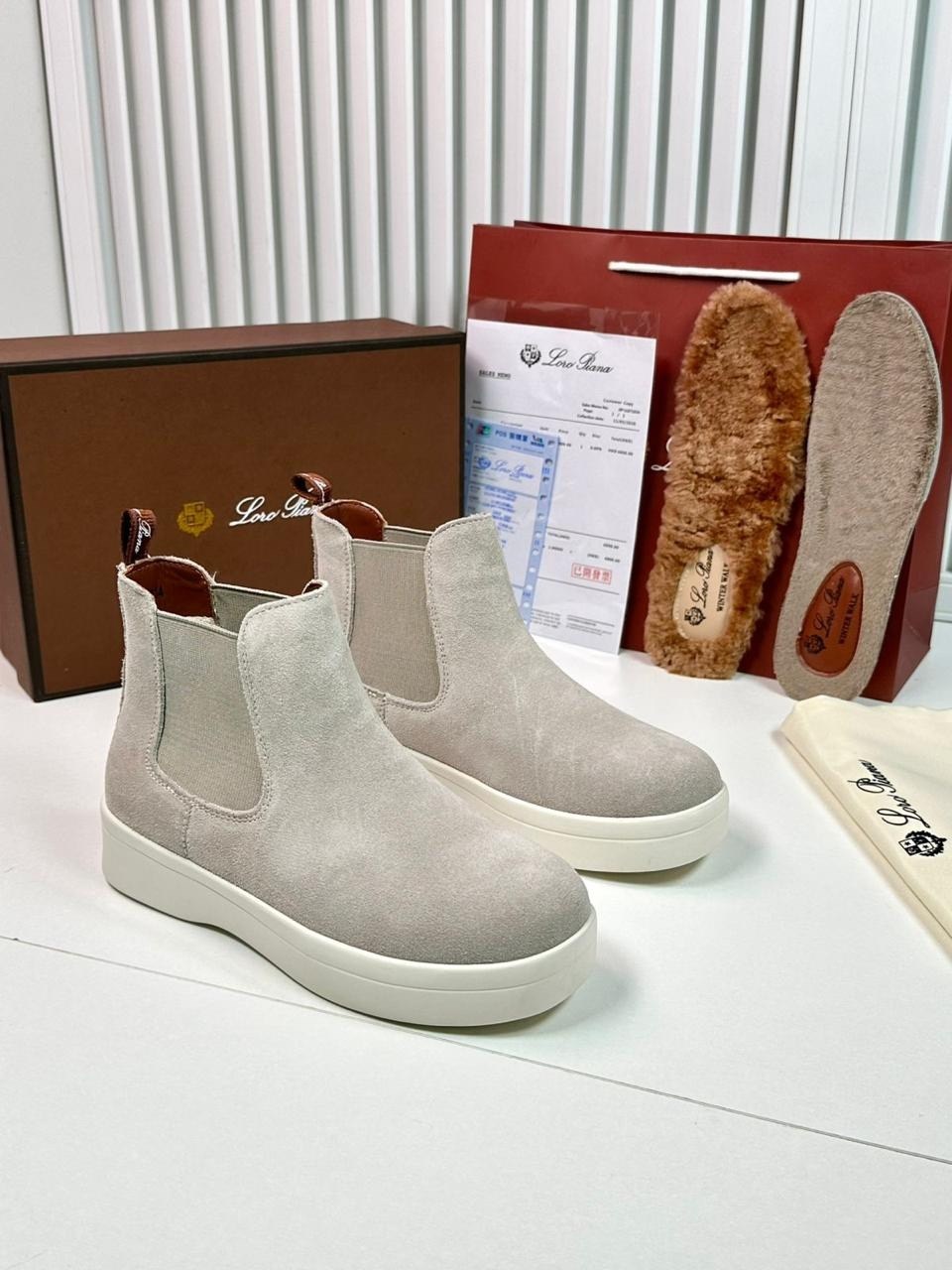 ,ботинки челси бежевые замшевые женские,loro piana ботинки,замшевые ботинки,ботинки замшевые loro piana